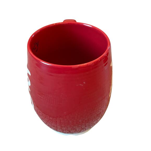 Prima Design Asian PROSPERITY Symbol Coffee Mug Tea Cup Set of 2 Red & White New - Picture 15 of 16